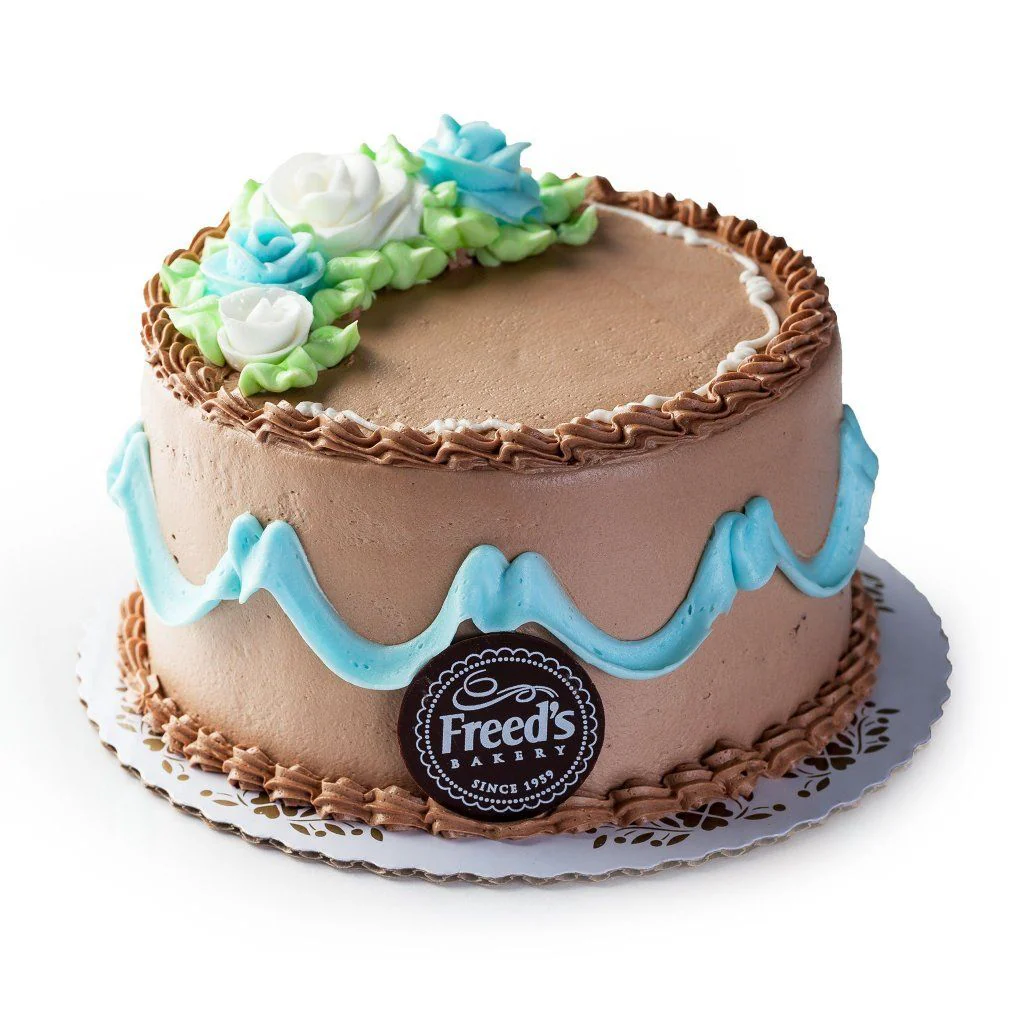 Chocolate Blue & White