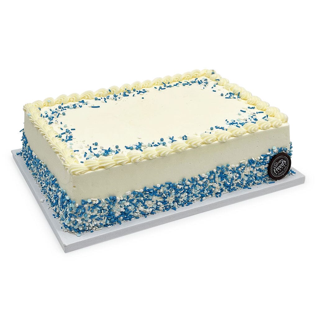 Blue Confetti Birthday Cake