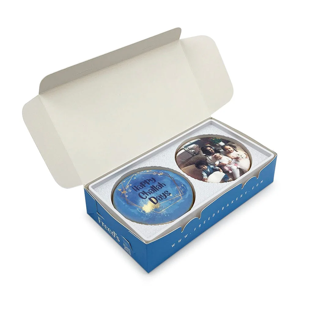 Bright Menorah Custom Cookie Gift Box - Image 6