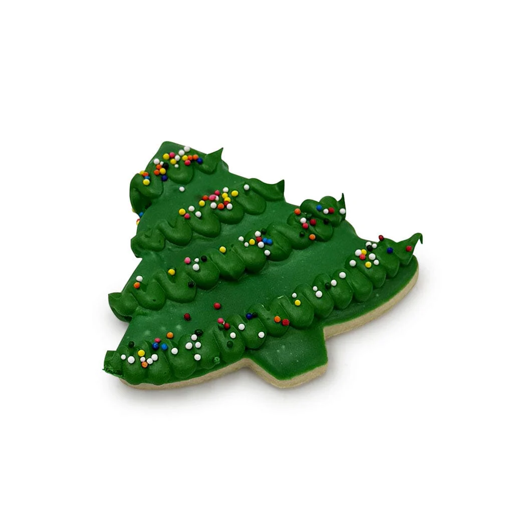 Iced Christmas Tree Cookies