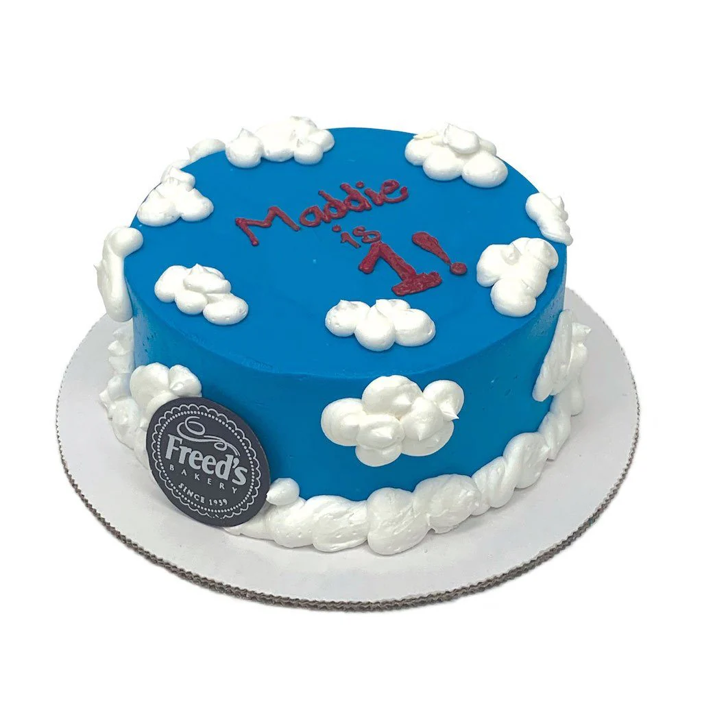 Cloudy Smash Cake