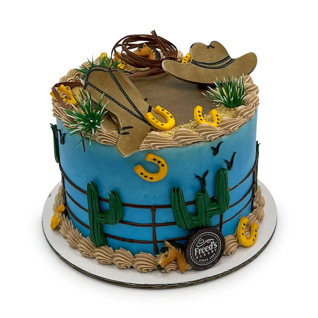 Cowboy Ranch Birthday Cake - Image 2