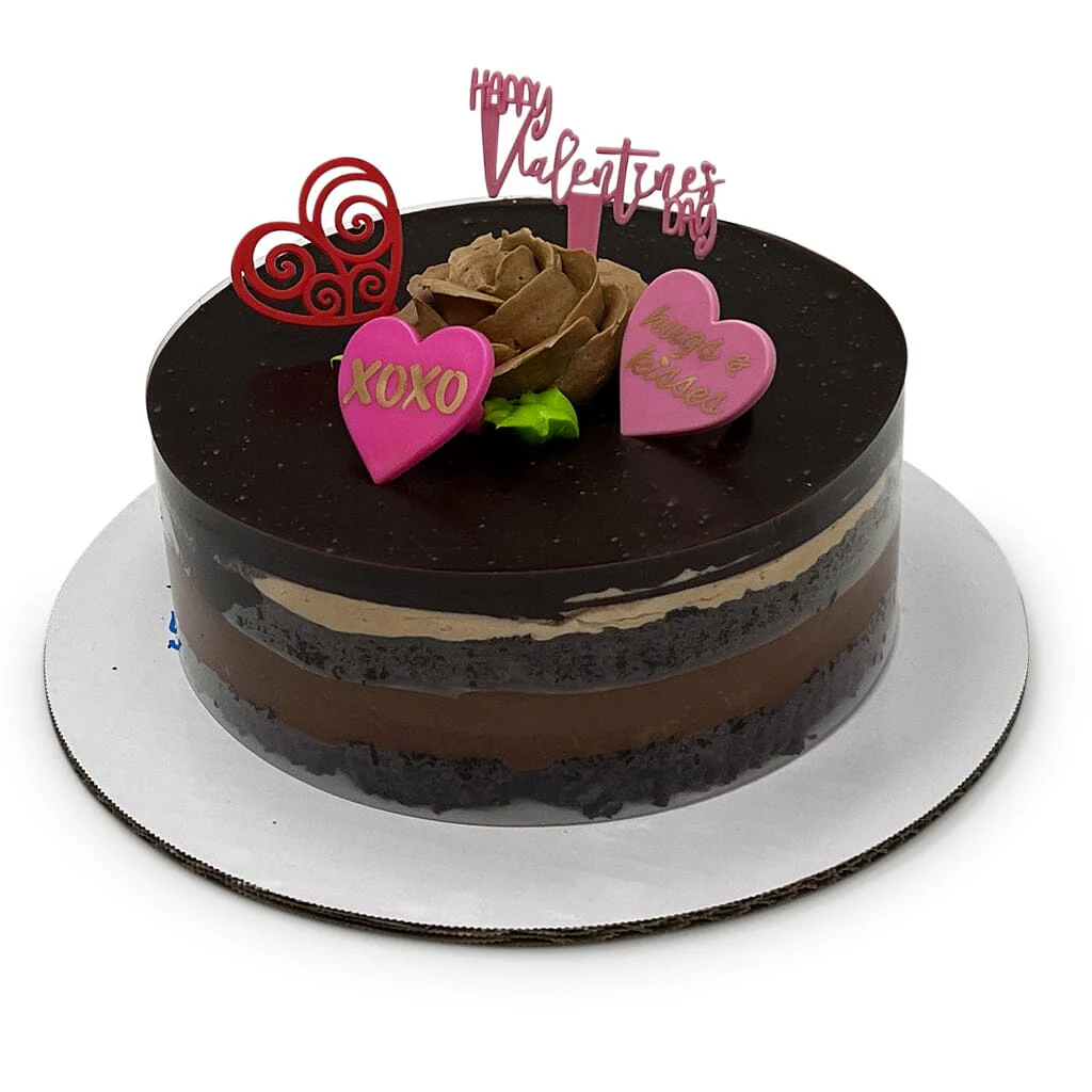 Cozy-Size Valentine's Blackout Cake