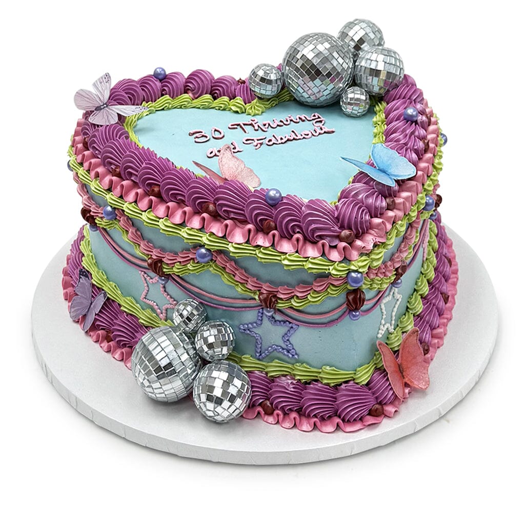 Disco Darling Heart Cake