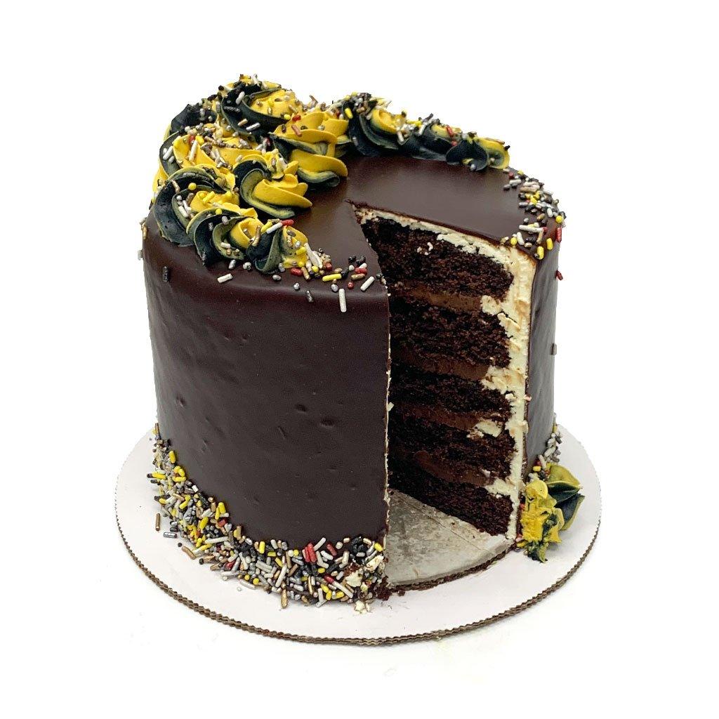 Golden Knight Salted Caramel Cake