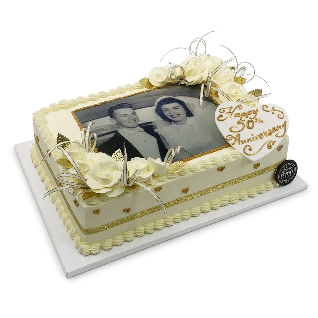 Golden Moment Anniversary Cake - Image 2