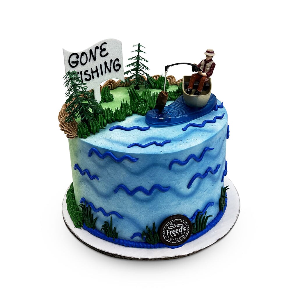 Gone Fishing Birthday Cake - Image 2