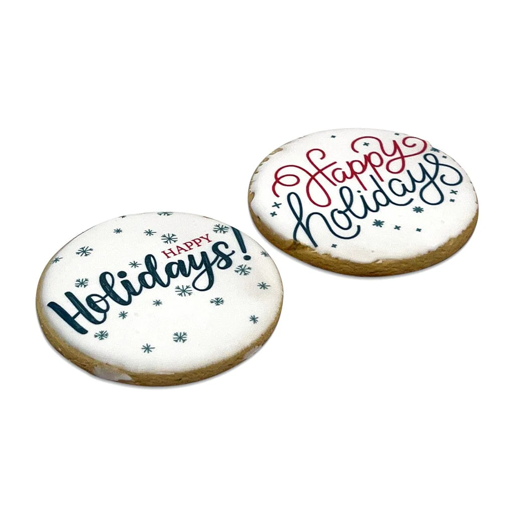 Happy Holidays Custom Cookie Gift Box - Image 3