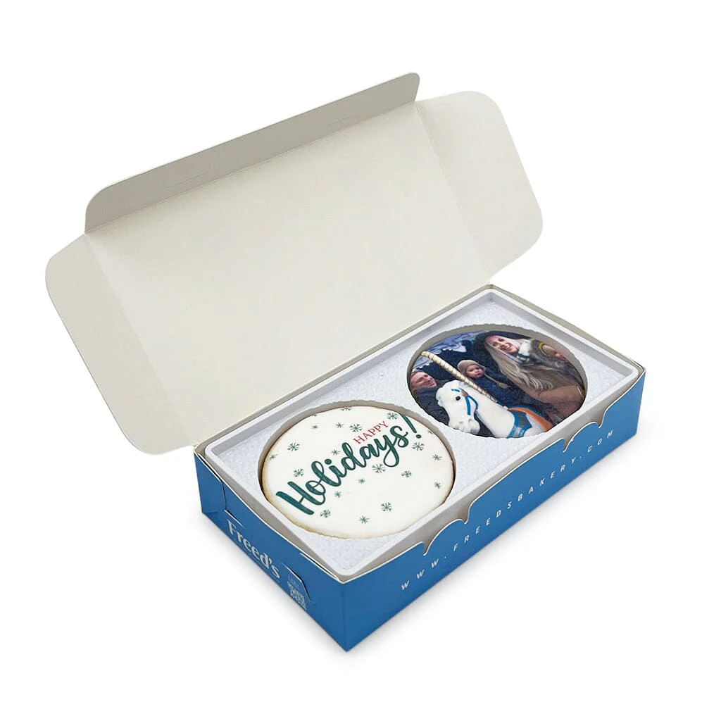 Happy Holidays Custom Cookie Gift Box - Image 5
