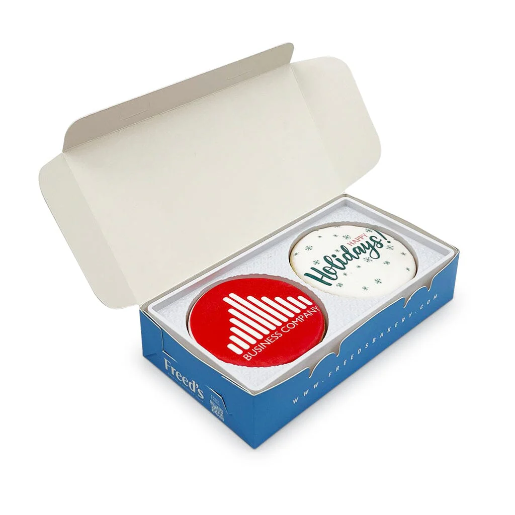 Happy Holidays Custom Cookie Gift Box - Image 7