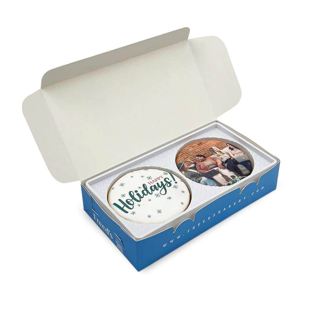 Happy Holidays Custom Cookie Gift Box - Image 8