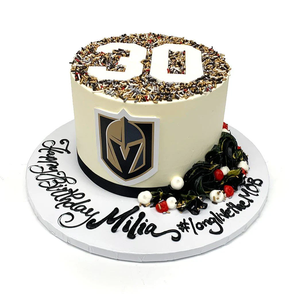 Hockey Numbers Birthday Cake