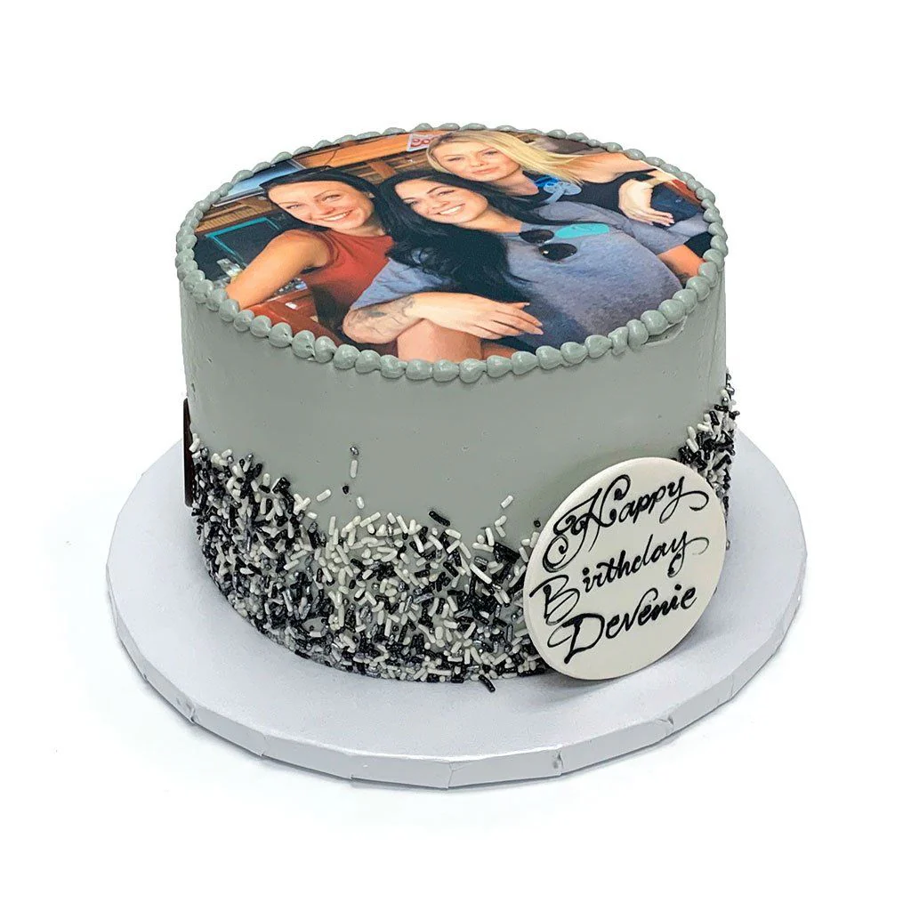 Monochrome Photo Cake