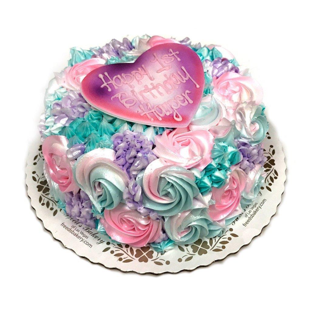 Pastel Rosettes Smash Cake
