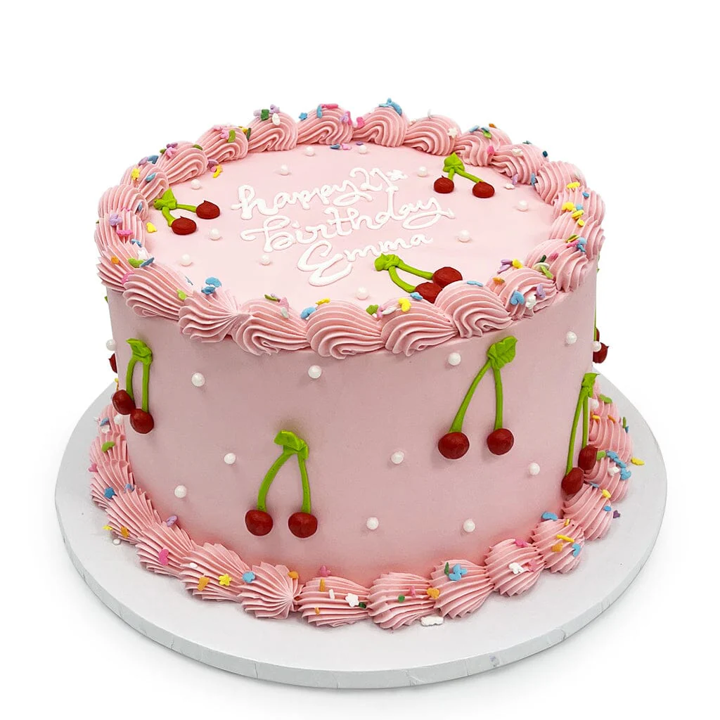 Pink Cherry Dots