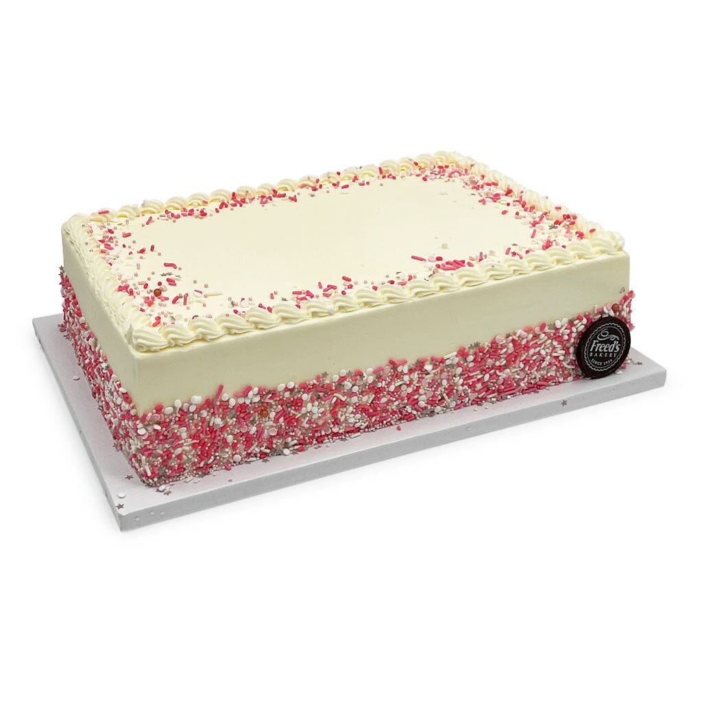 Pink Confetti Birthday Cake