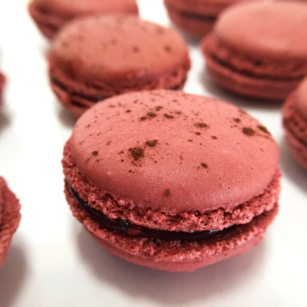 Raspberry French Macaron