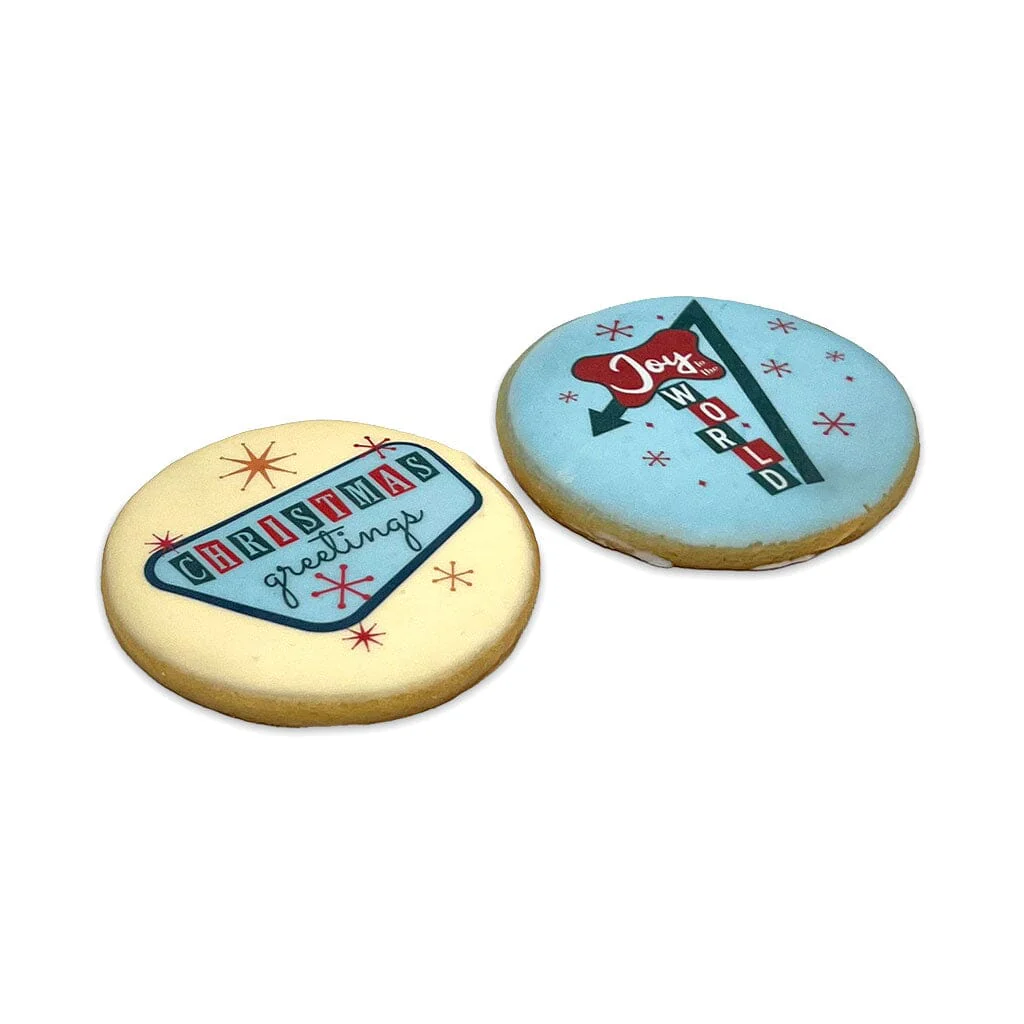 Retro Christmas Custom Cookie Gift Box - Image 3