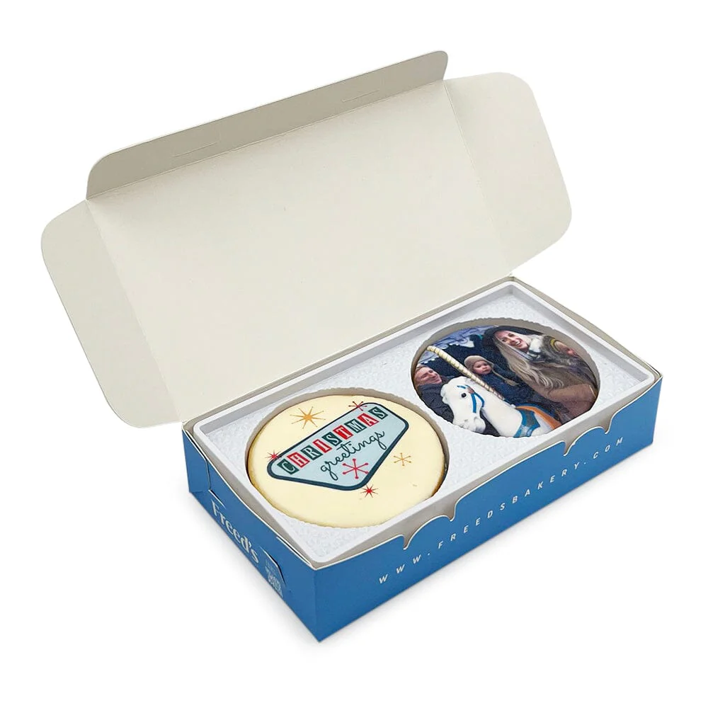 Retro Christmas Custom Cookie Gift Box - Image 5