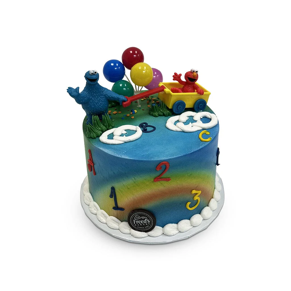 Sesame Cart Birthday Cake - Image 2
