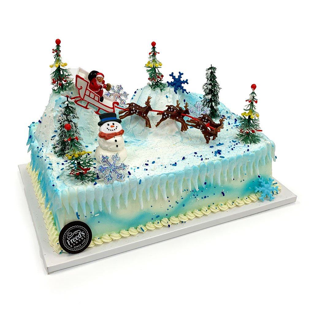 Snowscape Holiday Cake