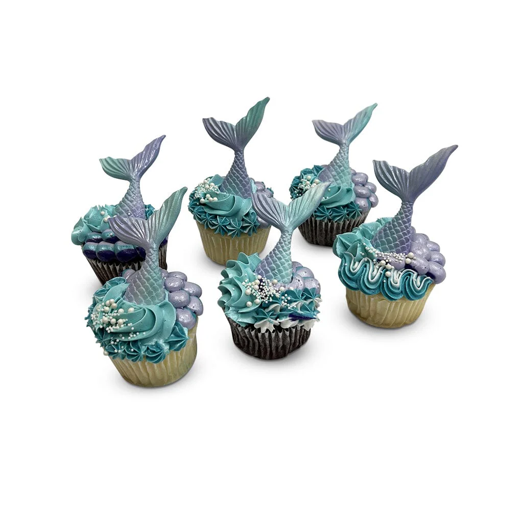 Splash Mermaid Cupcakes