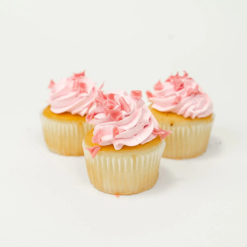 Strawberries and Cream Vegas Cupcake
