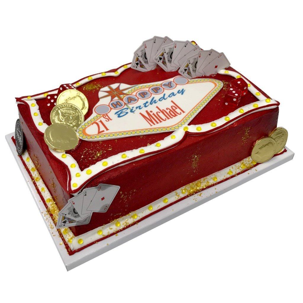 Vegas Stardust Birthday Cake