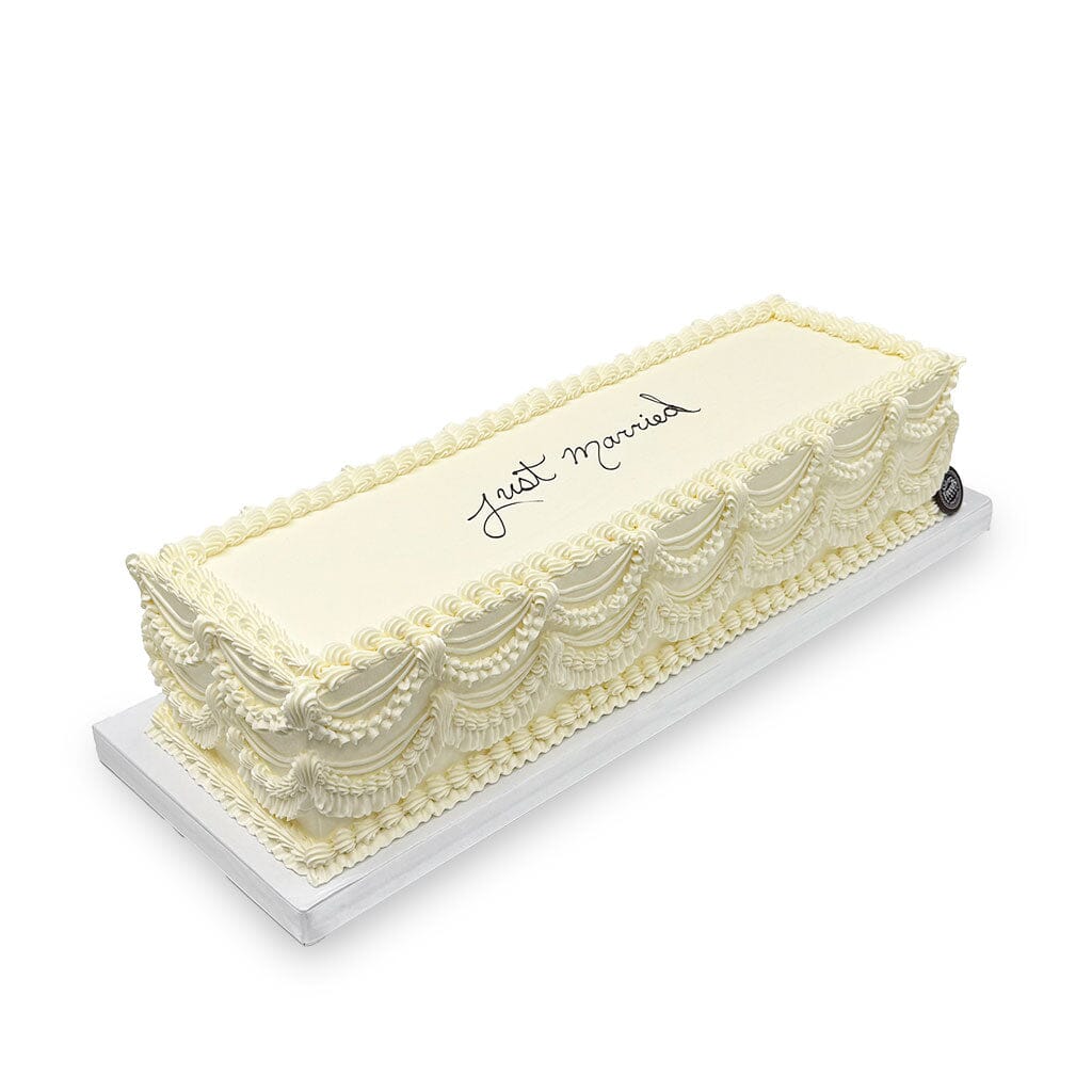 Vintage Newlywed Wedding Cake