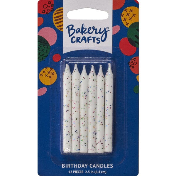 White Glitter Candles